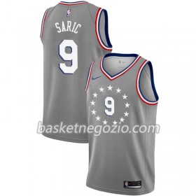 Canotte Uomo Philadelphia 76ers Dario Saric 9 2018-19 Nike City Edition Grigio Swingman